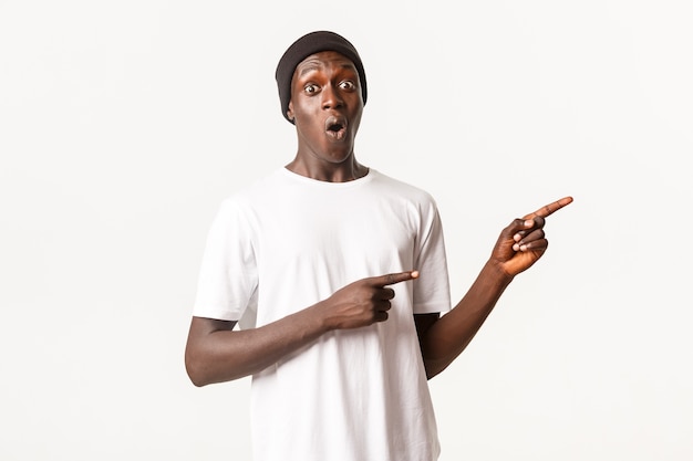 Portrait of African-American guy posing