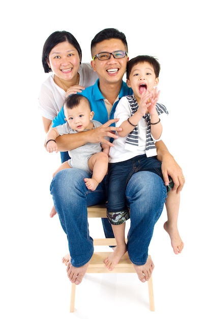 Portrait of asian family