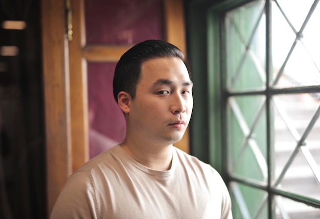 portrait of a  asian man