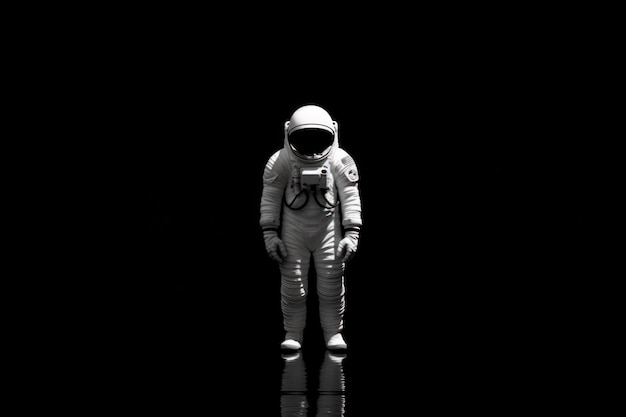 Portrait of astronaut in space Generative AI