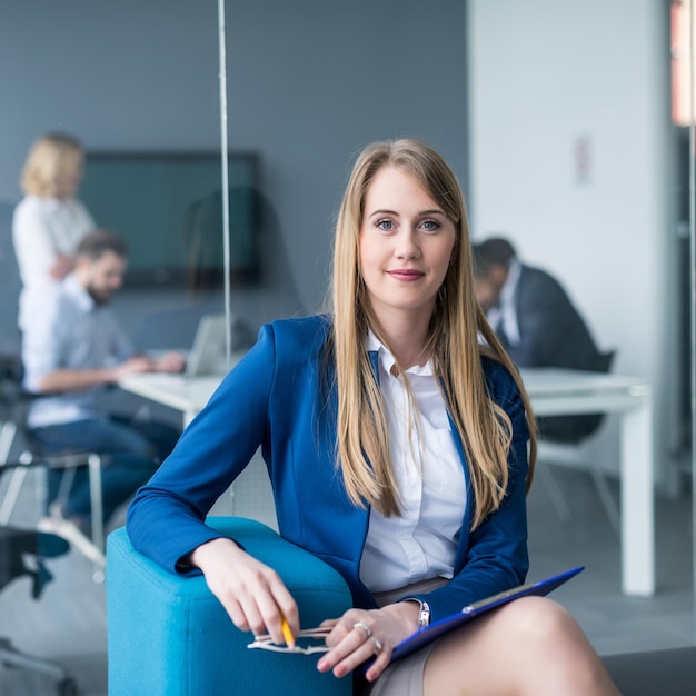 Portrait of an attractive and beautiful young businesswoman