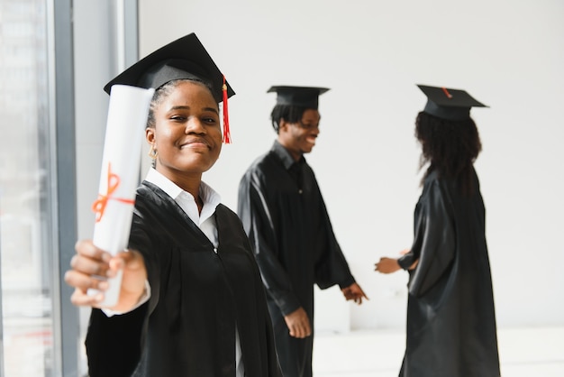 Portrait of Beautiful African-American graduate