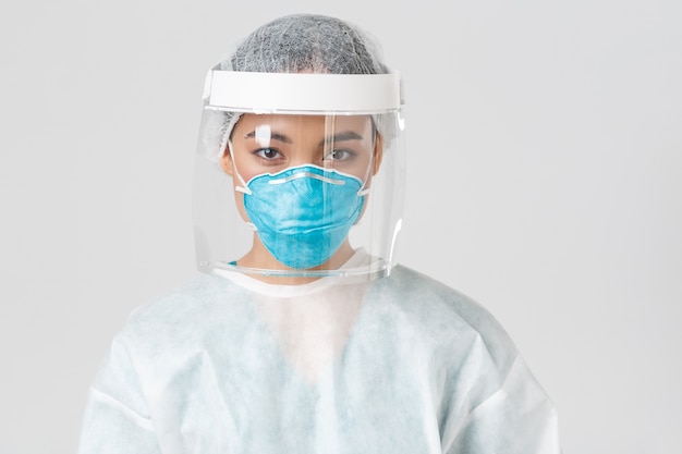 Portrait of a beautiful Asian nurse posing