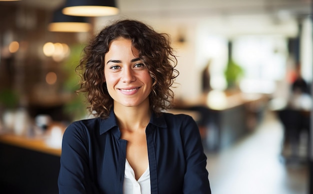 Portrait of beautiful business woman in her office