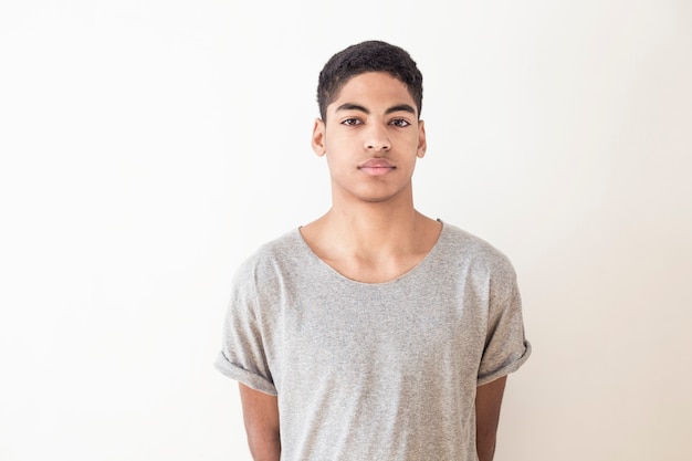 Portrait of a beautiful fashion afro american young man