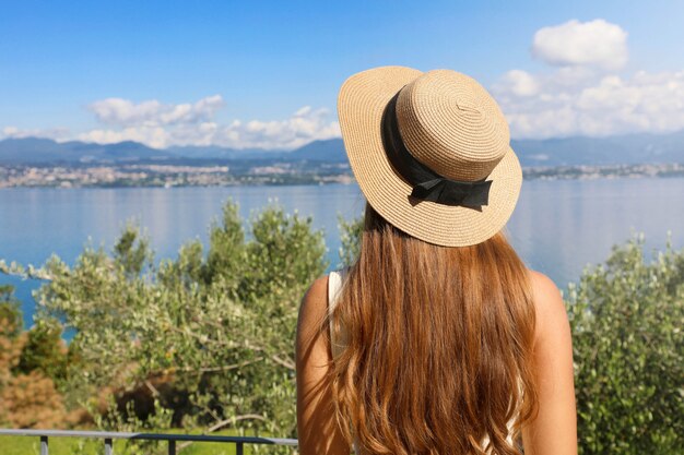 Portrait of a beautiful girl on vacation