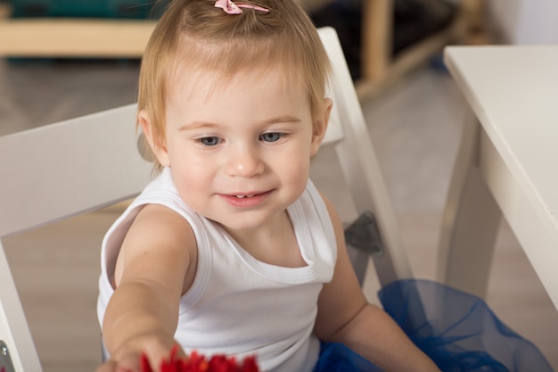 Portrait of a beautiful liitle girl