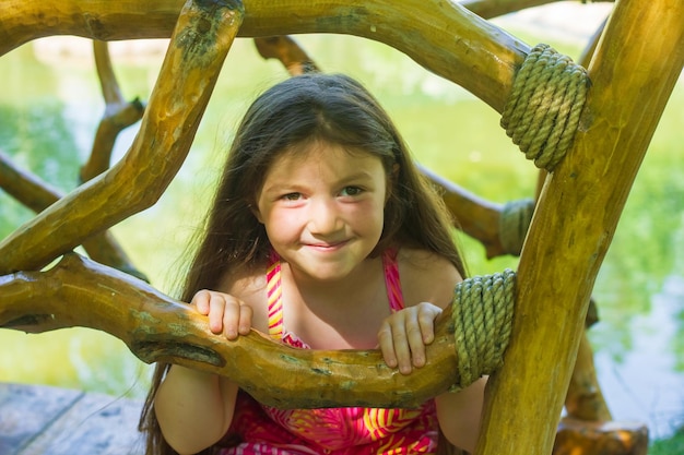 portrait of a beautiful little girl portrait of a pretty girl pretty little girl in the park