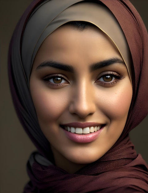 Portrait of a beautiful muslim woman