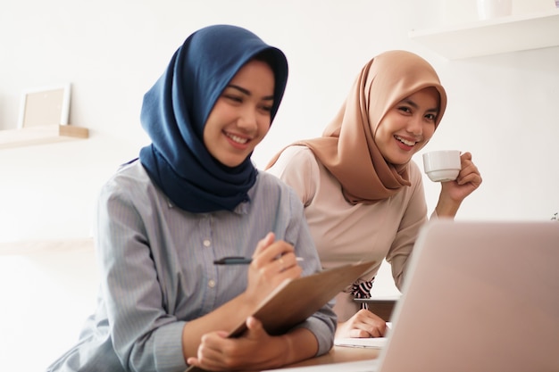 Portrait of beautiful Muslim women