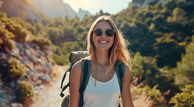 Portrait of beautiful smiling woman wearing sunglass 1719172542 4