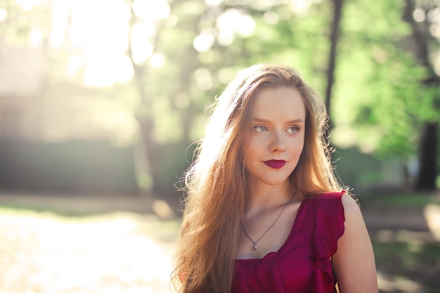 portrait of beautiful smiling woman