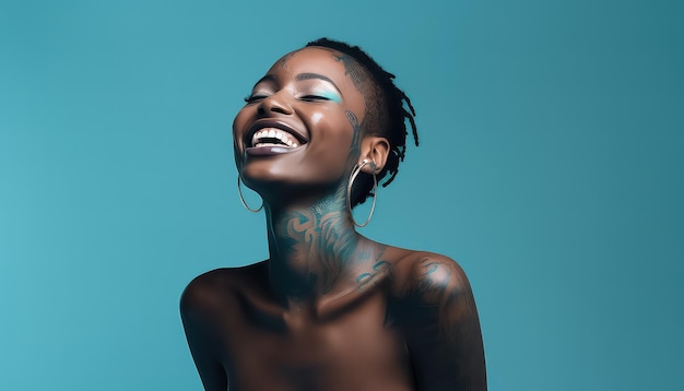 Portrait of a beautiful woman applying a moisturizing cream cosmetic product to her face