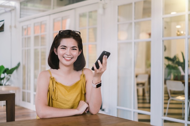 Portrait of beautiful young asian woman 