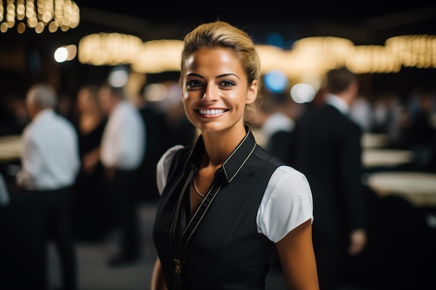 Portrait of a beautiful young business woman smiling at the camera Event manager