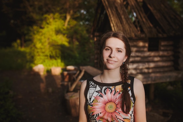 Portrait of beautiful young girl