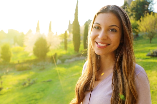 Portrait of a beautiful young woman