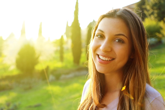 Portrait of a beautiful young woman