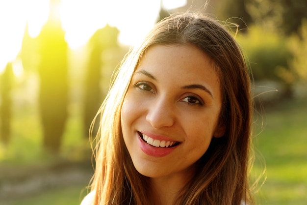 Portrait of a beautiful young woman