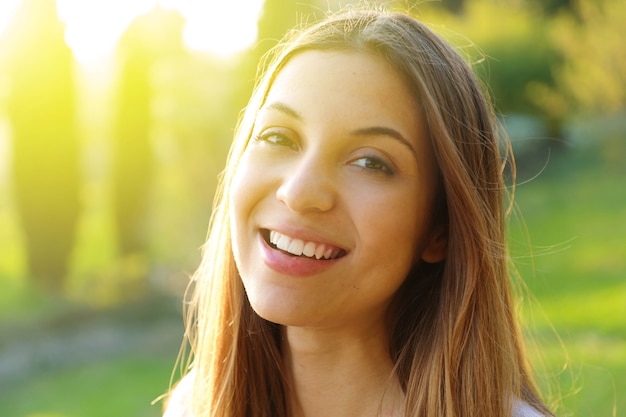 Portrait of a beautiful young woman