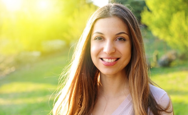 Portrait of a beautiful young woman