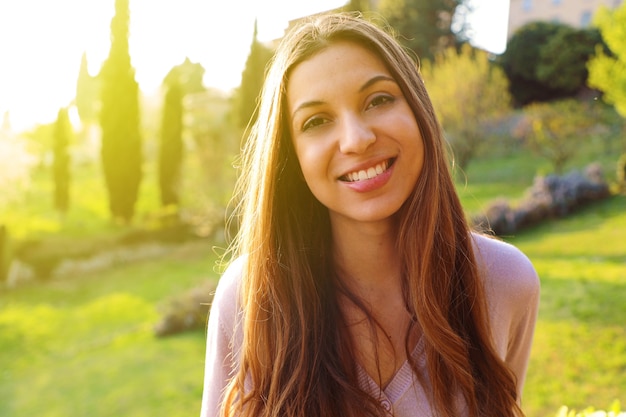 Portrait of a beautiful young woman