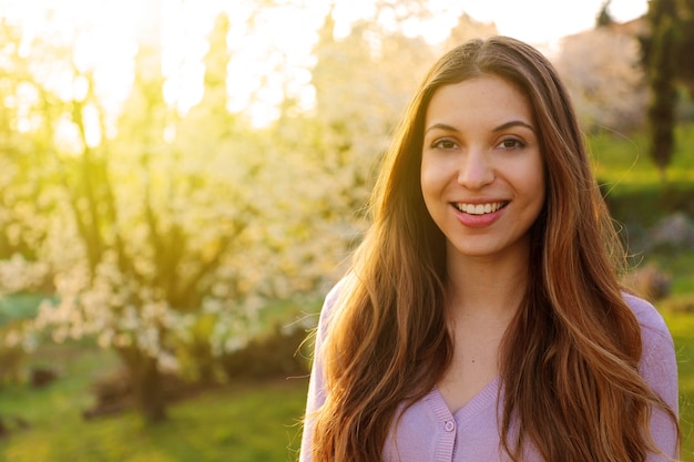 Portrait of a beautiful young woman