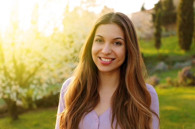 Portrait of a beautiful young woman