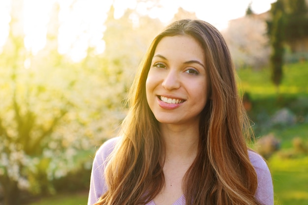 Portrait of a beautiful young woman