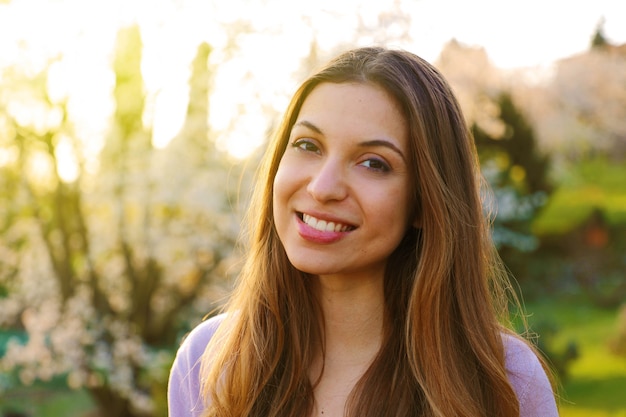 Portrait of a beautiful young woman