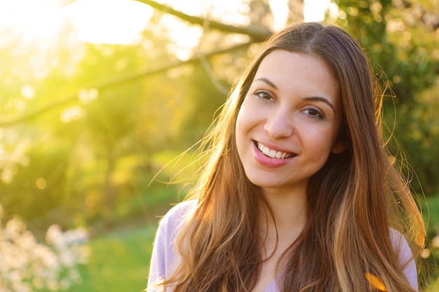 Portrait of a beautiful young woman