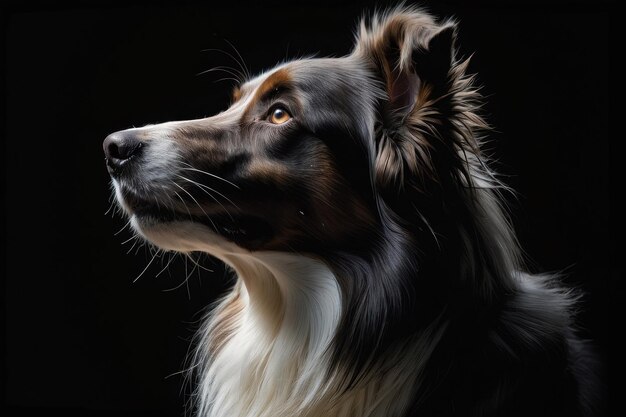 Portrait of a Border Collie