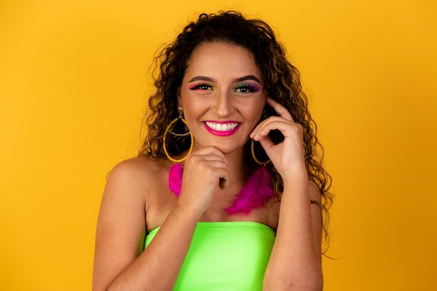 Portrait of Brazilian woman smiling