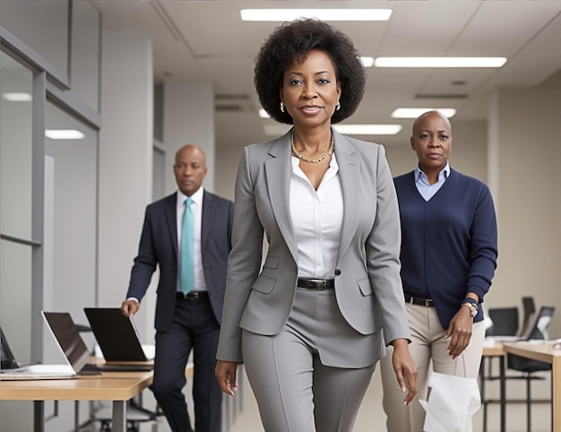 portrait of a businesswoman afroamerican in an office