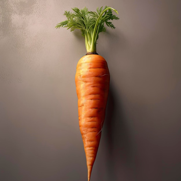 A portrait of a carrot