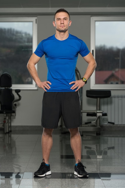 Portrait Of Caucasian Instructor In Fitness Center Gym