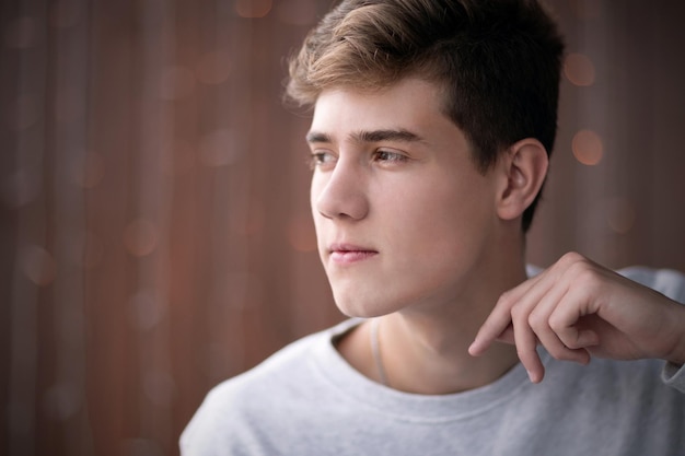 Portrait of caucasian young man