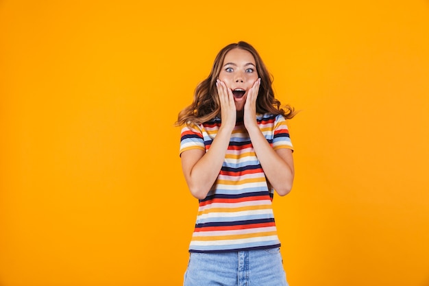 Portrait of a cheerful young girl