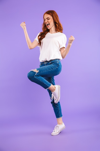 Portrait of a cheerful young woman