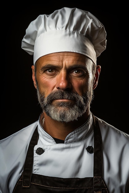 A portrait of a chef in his 40s AI Generated