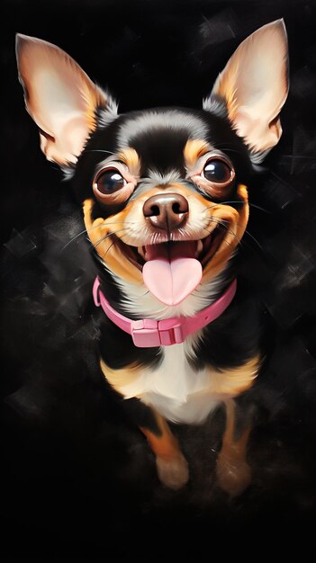 Portrait of a chihuahua AI generative