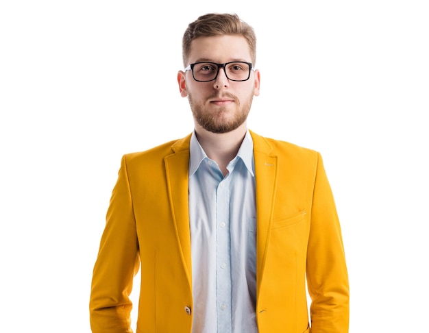 Portrait of confident man in studio