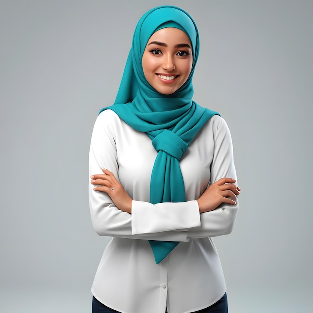 Portrait of a Confident Muslim Woman