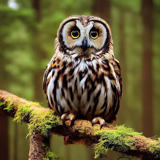 portrait of a cute owl