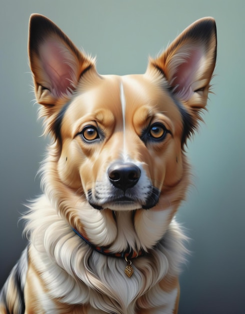 Portrait of a cute purebred welsh corgi dog