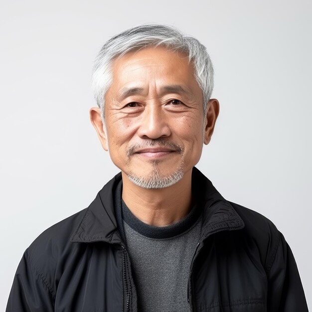 Portrait of an Elderly Asian Man