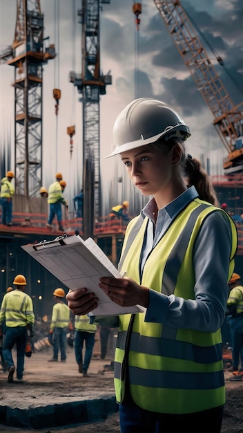 Portrait of engineer at the job site during work hours