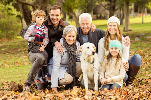 Portrait of an extended family