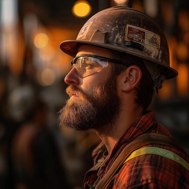 Portrait of a factory worker