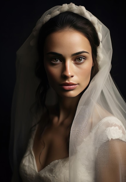 Portrait of a French bride